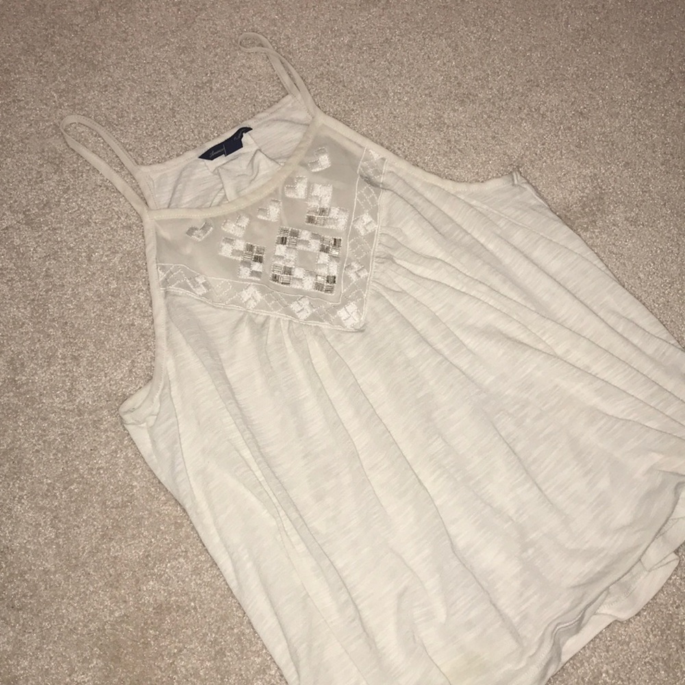 American eagle white tank top